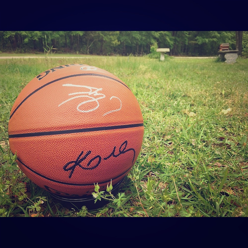 Authentic Kobe & Shaq autograph basketball COA +++
